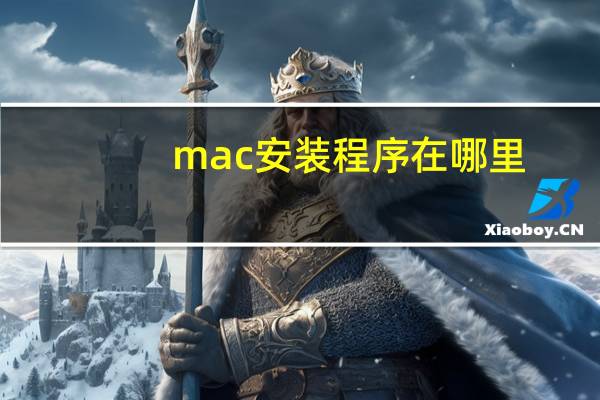 mac安装程序在哪里