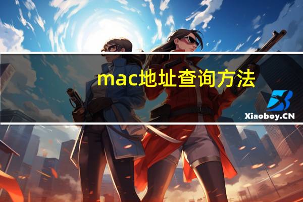 mac地址查询方法（mac地址查询）