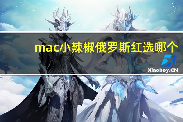 mac小辣椒俄罗斯红选哪个