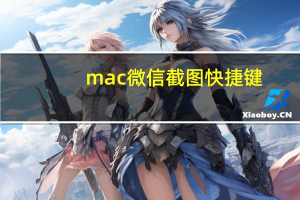 mac微信截图快捷键（mac截图快捷键）