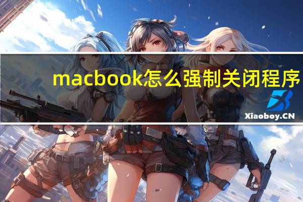 macbook怎么强制关闭程序