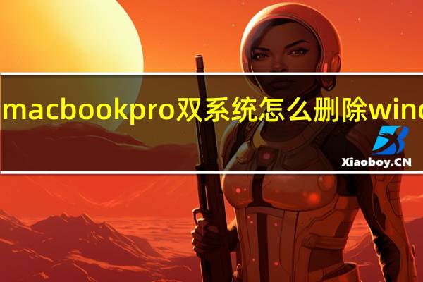 macbookpro双系统怎么删除windows（macbookpro双系统）