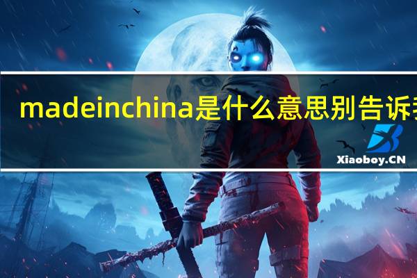 madeinchina是什么意思别告诉我是