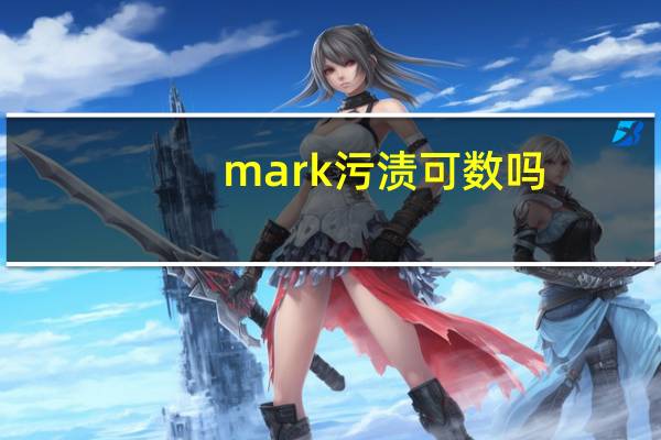 mark污渍可数吗