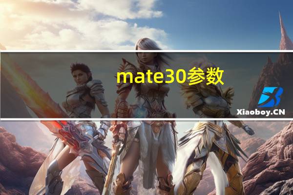 mate30参数（mate40参数）