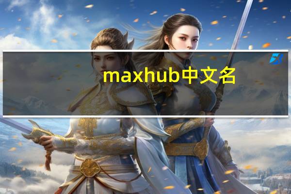 maxhub中文名（maxhub）