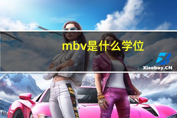 mbv是什么学位