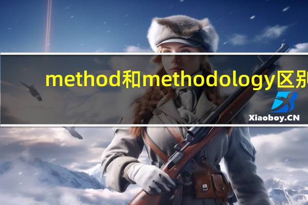 method和methodology区别