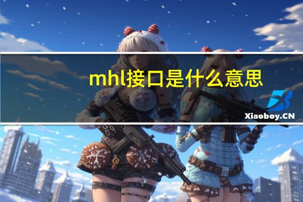 mhl接口是什么意思（mhl接口）