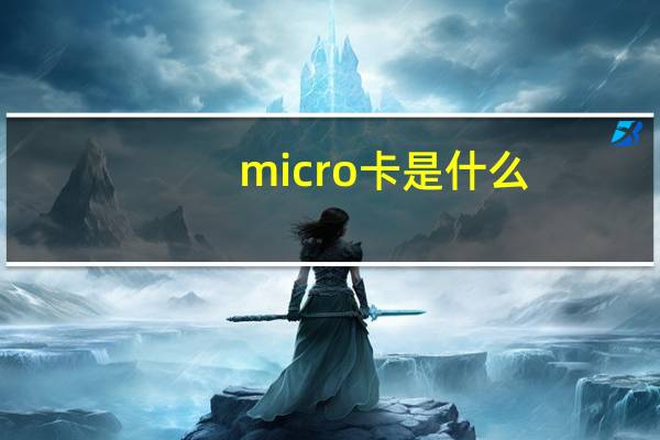 micro卡是什么
