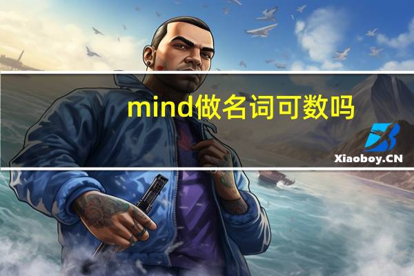 mind做名词可数吗
