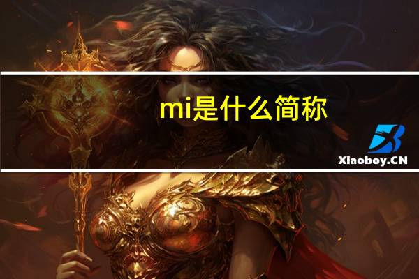 mi是什么简称