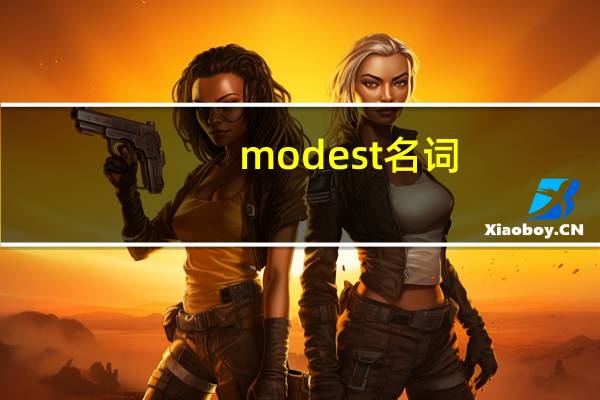 modest名词