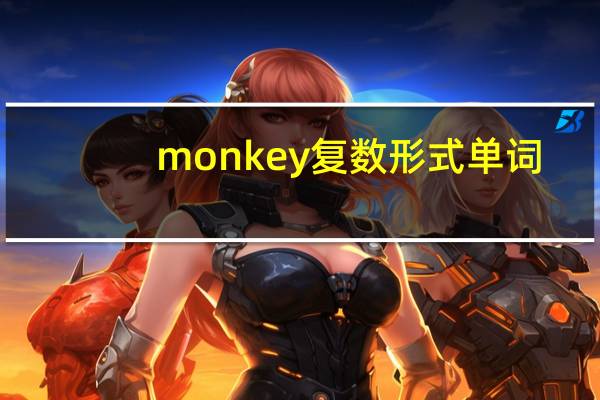 monkey复数形式单词