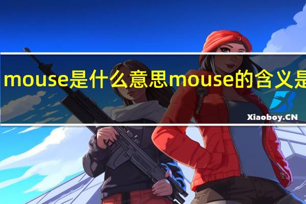 mouse是什么意思 mouse的含义是什么