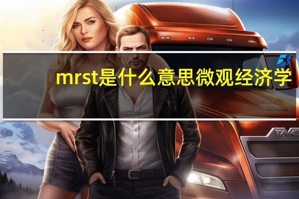 mrst是什么意思微观经济学