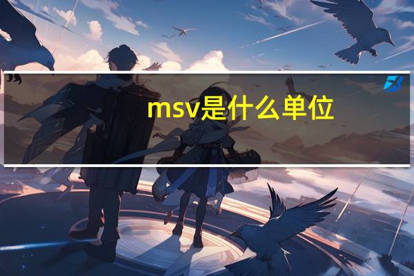 msv是什么单位