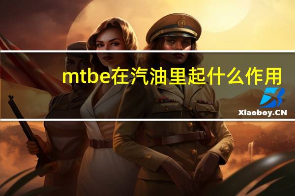 mtbe在汽油里起什么作用