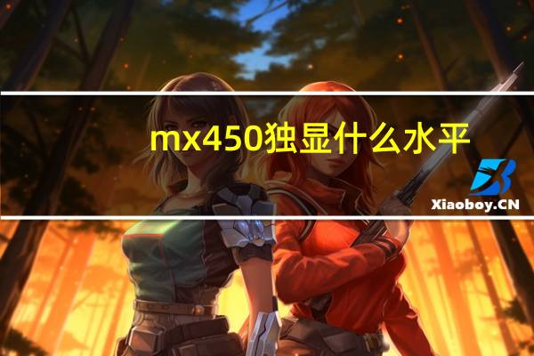 mx450独显什么水平