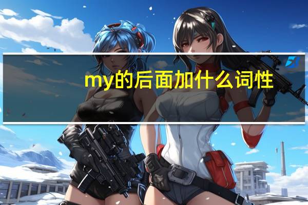 my的后面加什么词性