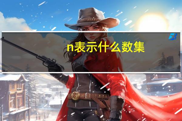 n表示什么数集