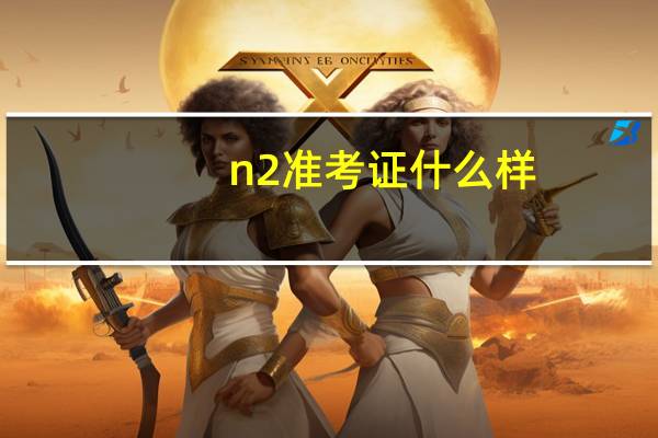 n2准考证什么样