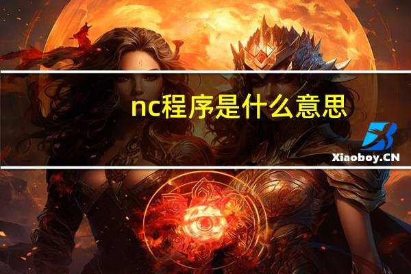 nc程序是什么意思