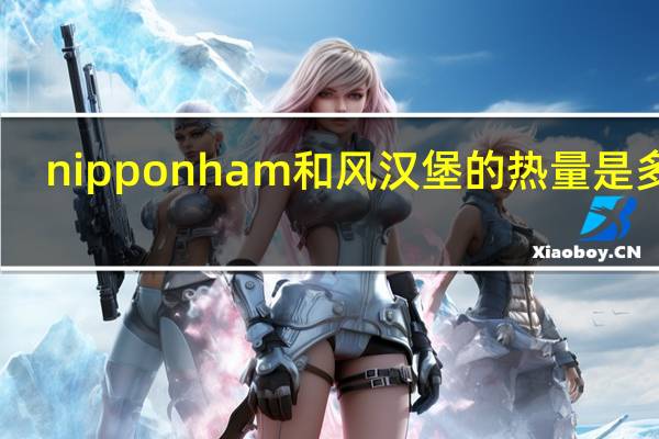 nipponham 和风汉堡的热量是多少