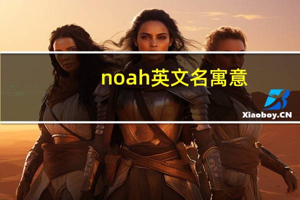 noah英文名寓意