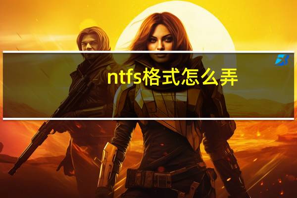 ntfs格式怎么弄（ntfs格式）
