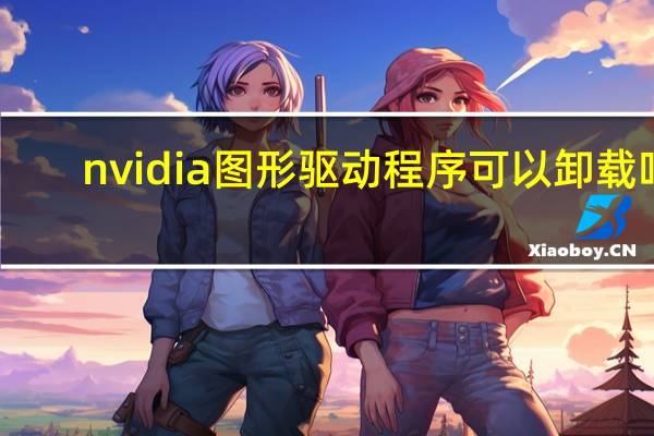 nvidia图形驱动程序可以卸载吗