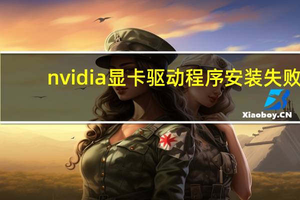 nvidia显卡驱动程序安装失败