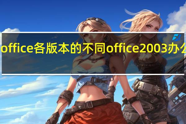 office各版本的不同 office2003办公软件