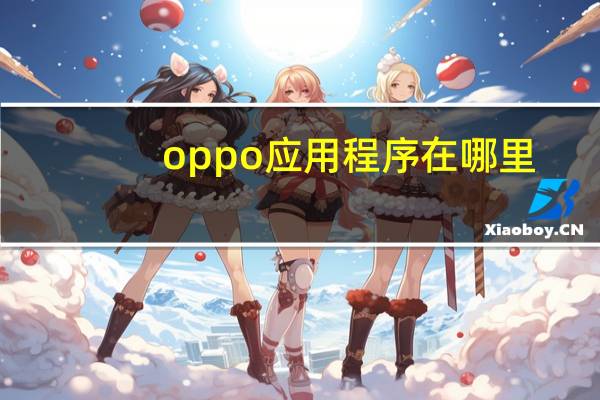 oppo应用程序在哪里
