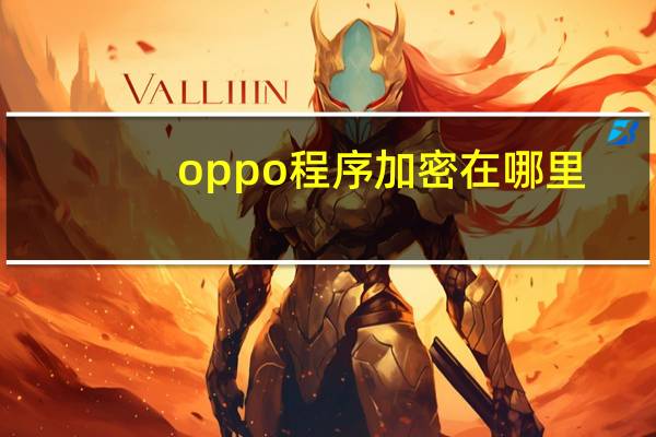 oppo程序加密在哪里