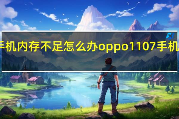 oppo1107手机内存不足怎么办 oppo1107手机内存不足如何解决