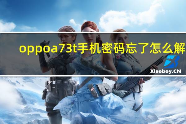 oppoa73t手机密码忘了怎么解锁（oppoa73t）