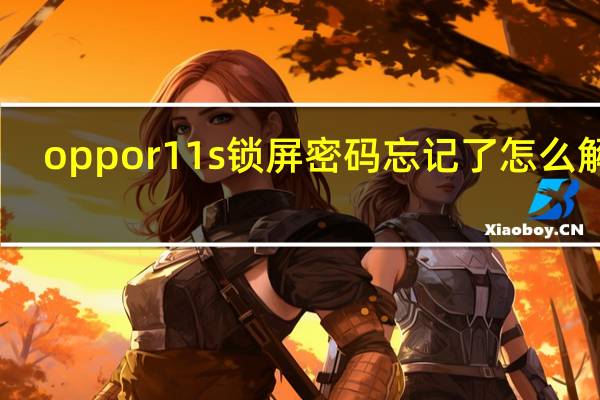 oppor11s锁屏密码忘记了怎么解锁（oppor11s锁屏密码忘了怎么办）