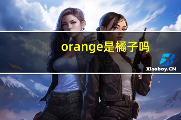 orange是橘子吗