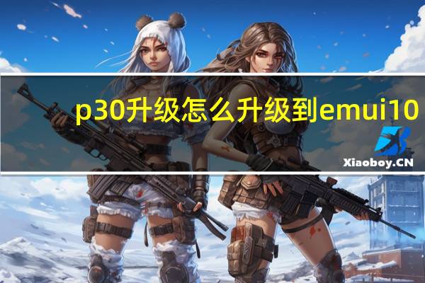 p30升级怎么升级到emui10（华为p30咋样升级emui10）