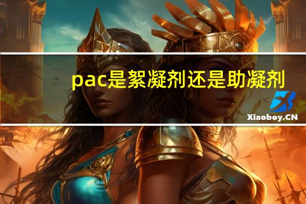 pac是絮凝剂还是助凝剂