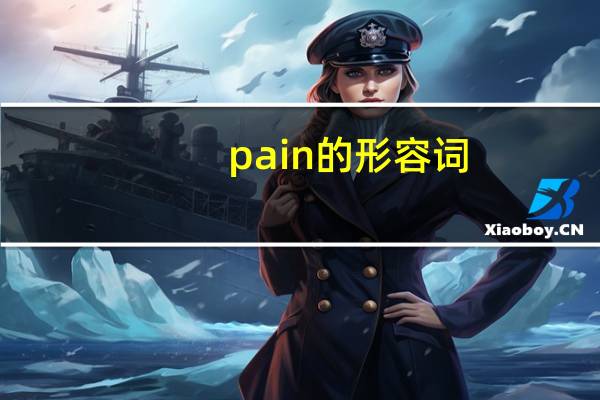 pain的形容词