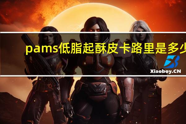 pams 低脂起酥皮卡路里是多少