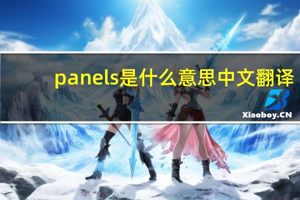 panels是什么意思中文翻译（panel是什么意思中文）