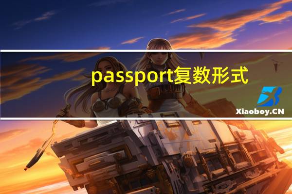 passport复数形式
