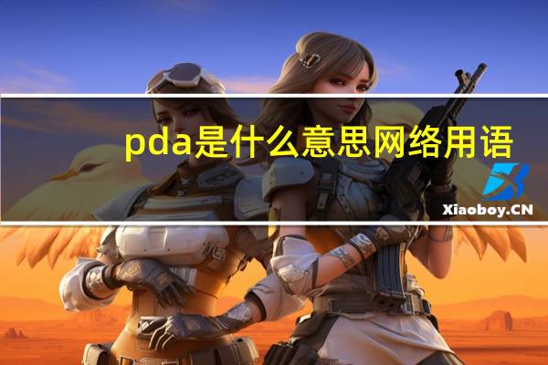 pda是什么意思网络用语（pda是什么意思）