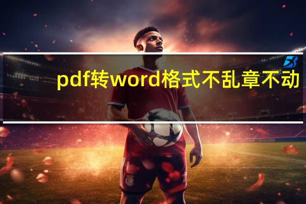 pdf转word格式不乱章不动