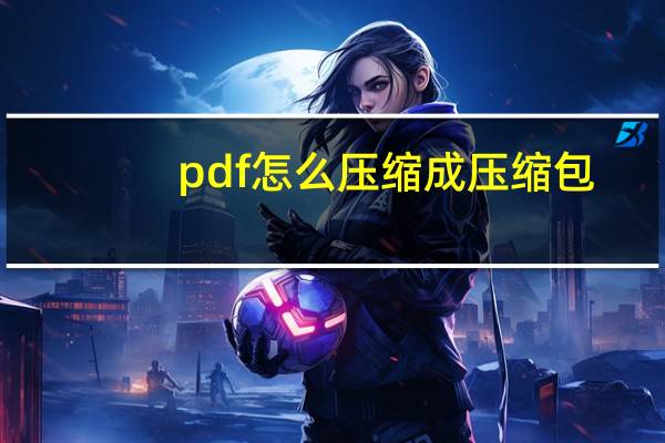 pdf怎么压缩成压缩包