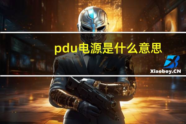 pdu电源是什么意思