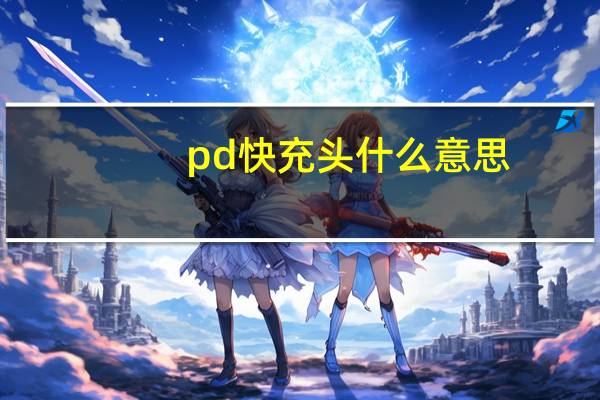 pd快充头什么意思
